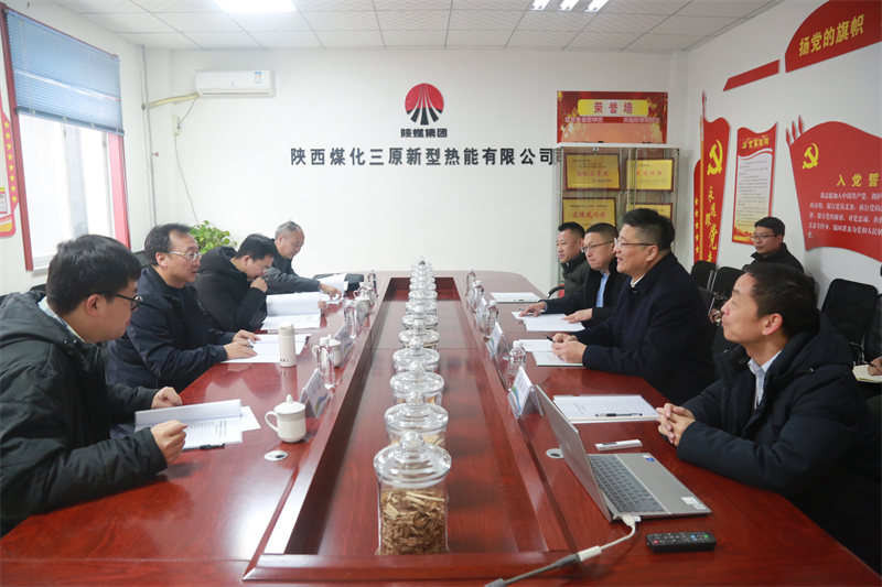 省國資委、省財(cái)政廳領(lǐng)導(dǎo)蒞臨新型能源三原公司調(diào)研指導(dǎo)工作.png